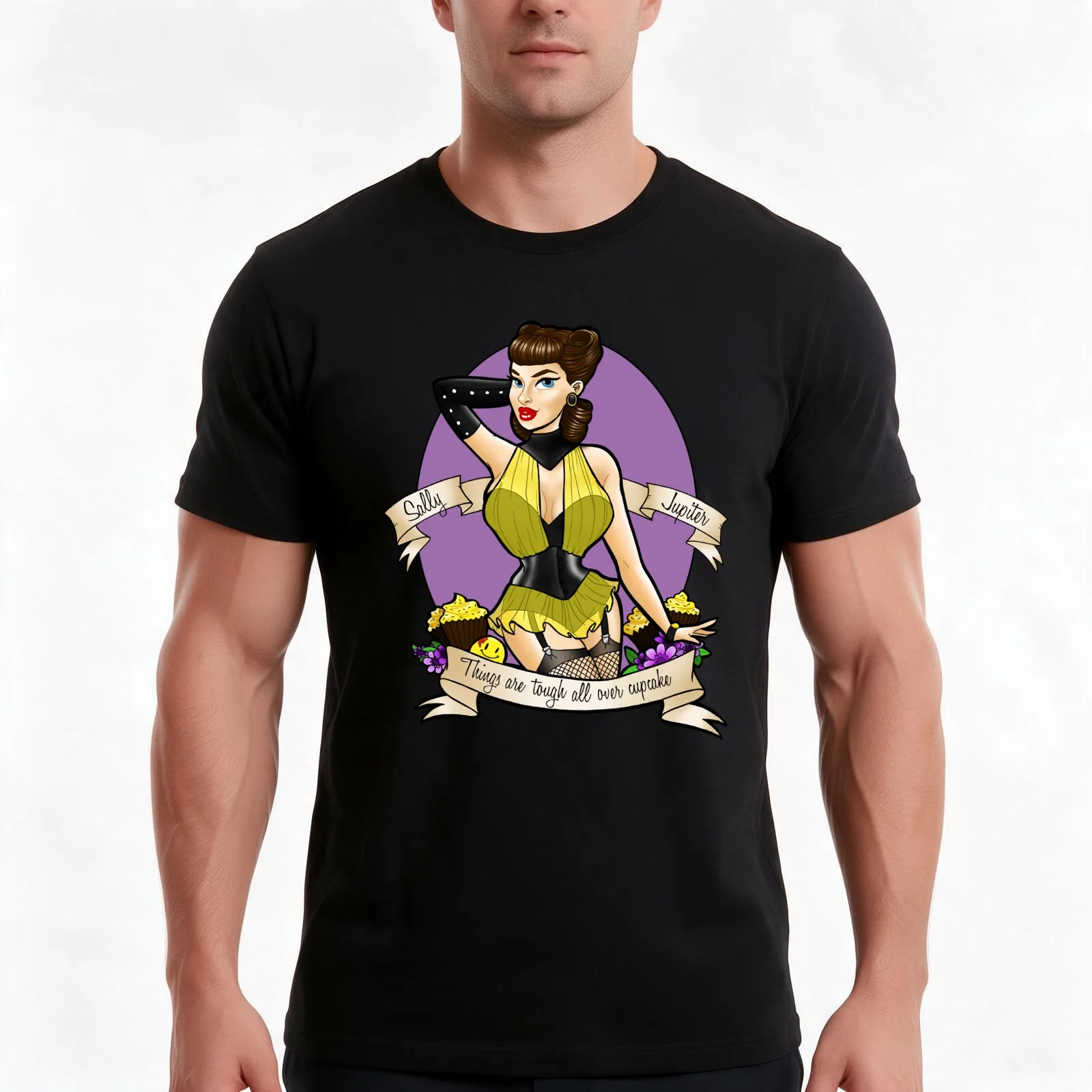Things are tough all over cupcake T-Shirt Summer Casual Cotton Tee Oversized Streetwear Tops Vintage Graphic Print