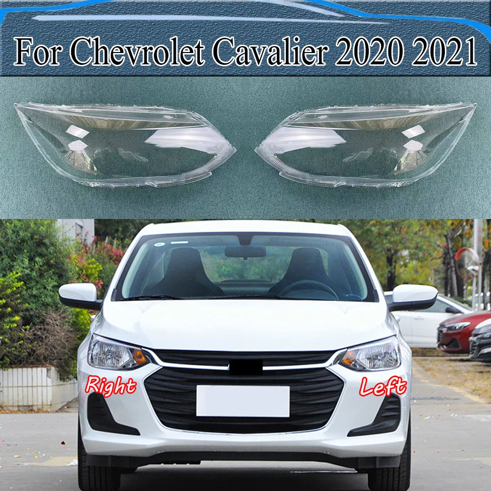 

For Chevrolet Cavalier 2020 2021 Headlight Cover Headlamp Shell Headhights Lens Lampshade Transparent Plexiglass