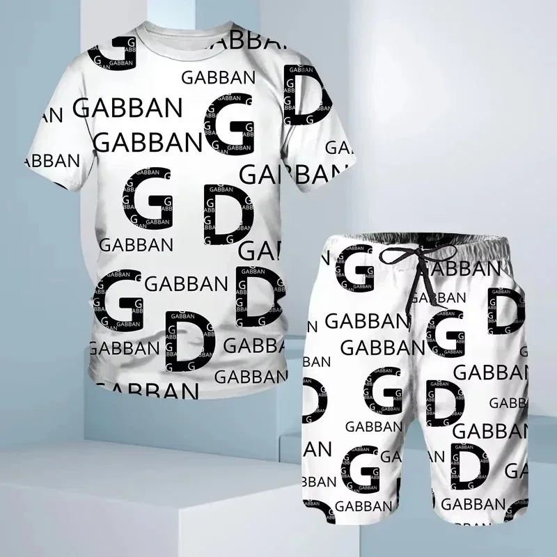 Summer Men's Tracksuit 3D Printing Women Oversized T-shirt Shorts Outfits Sets  Kid Tracksuit Male Tshirt Set  Men Tracksuit