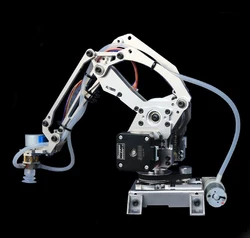 Stepping Metal Manipulator Robot Arm Bomba de ar de sucção grande para robô Arduino Modelo robótico industrial, Stepper de 4 eixos