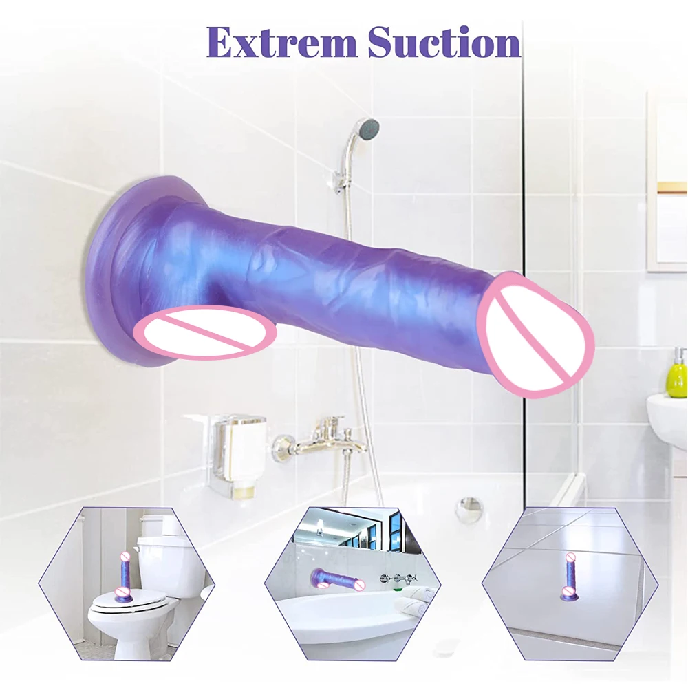 6.7 inch Realistic Penis for Beginners Small Jelly Dildo with Suction Cup Sex Toys for Women Lifelike Dong for Vaginal Anal Sex