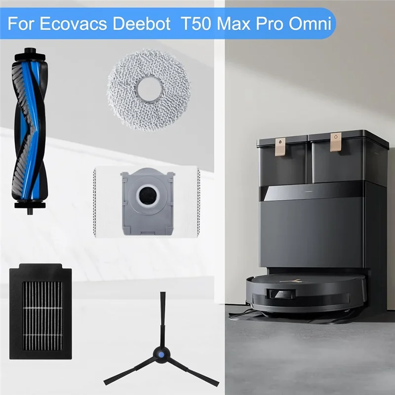 Accessories Kit Replacement Parts For Ecovacs Deebot T50 Max Pro Omni Robot Vacuum Cleaner