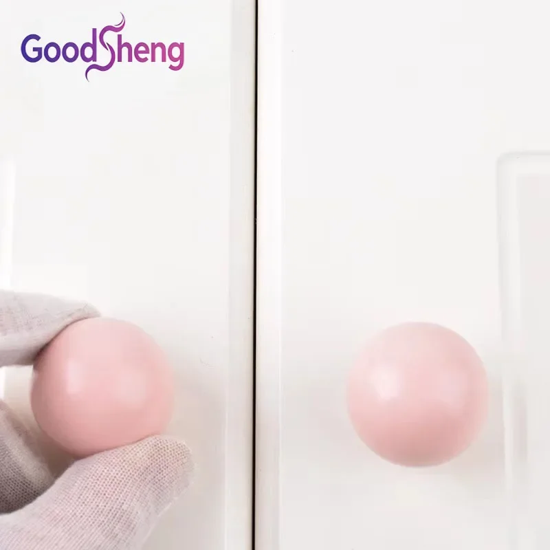 GOODSHENG Ceramic Furniture handle Cabinet Knobs Ceramic Round Drawer Knob Wardrobe Door Handles And Hook Wall Hook