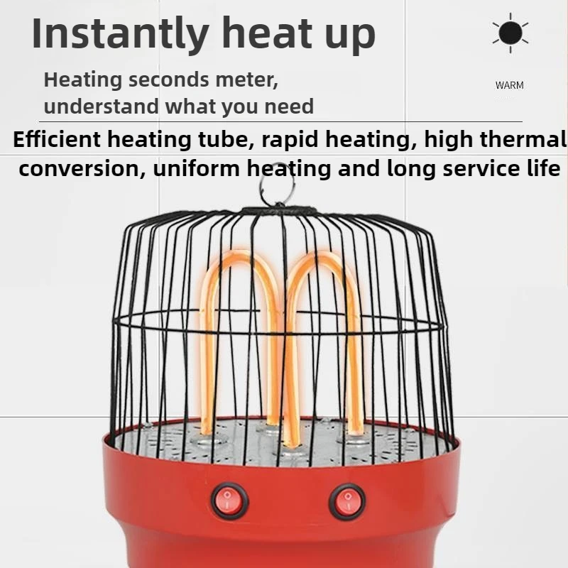 Портативный обогреватель 220 В, бытовая энергосберегающая духовка, небольшой быстронагревающийся обогреватель, грелка для ног и грелка для рук, кварцевая трубка, отопление