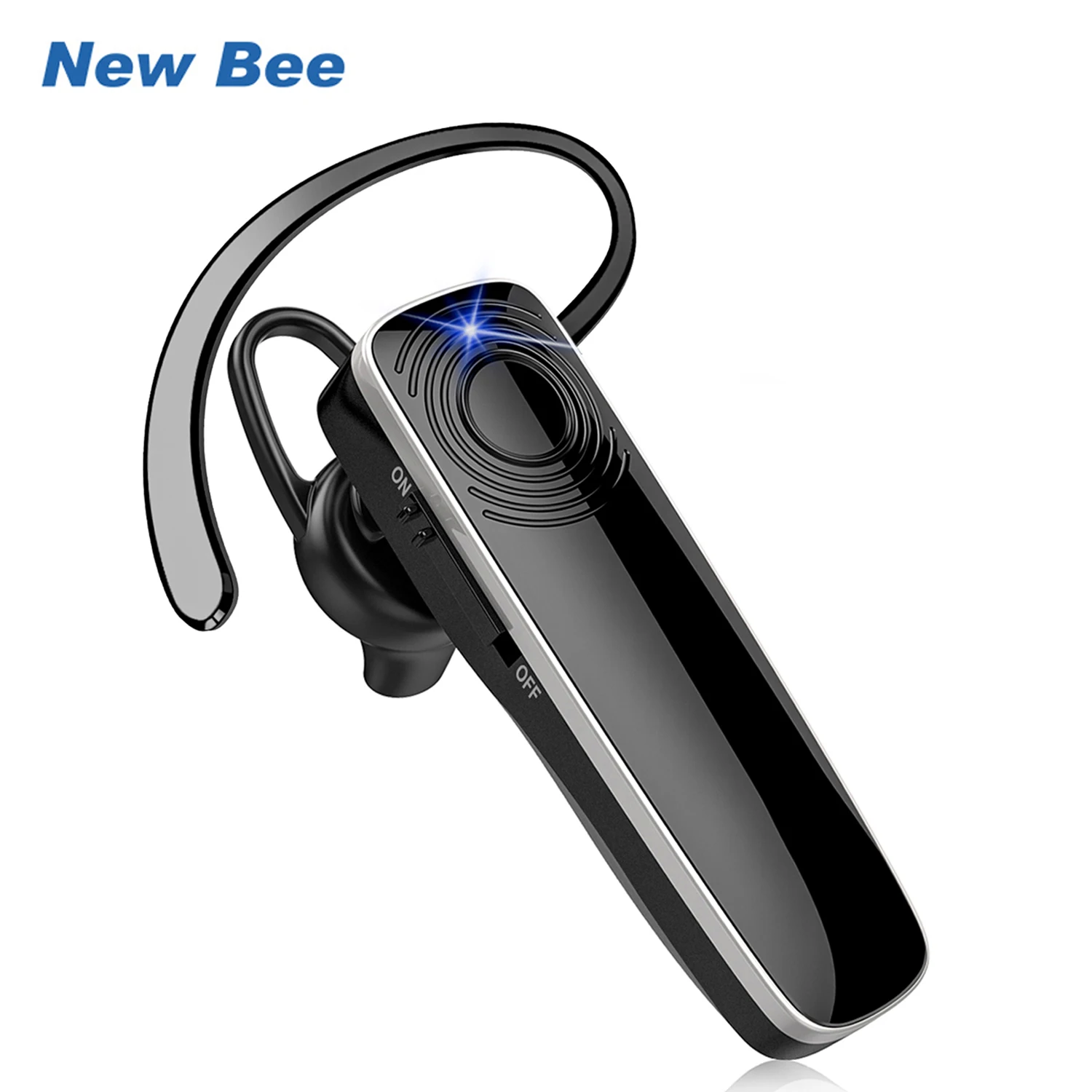 New Bee NB12 V5.3 Bluetooth Earphones Headset Wireless Earbuds With Ear Hook Handsfree for Driving Delivery Business Headphones