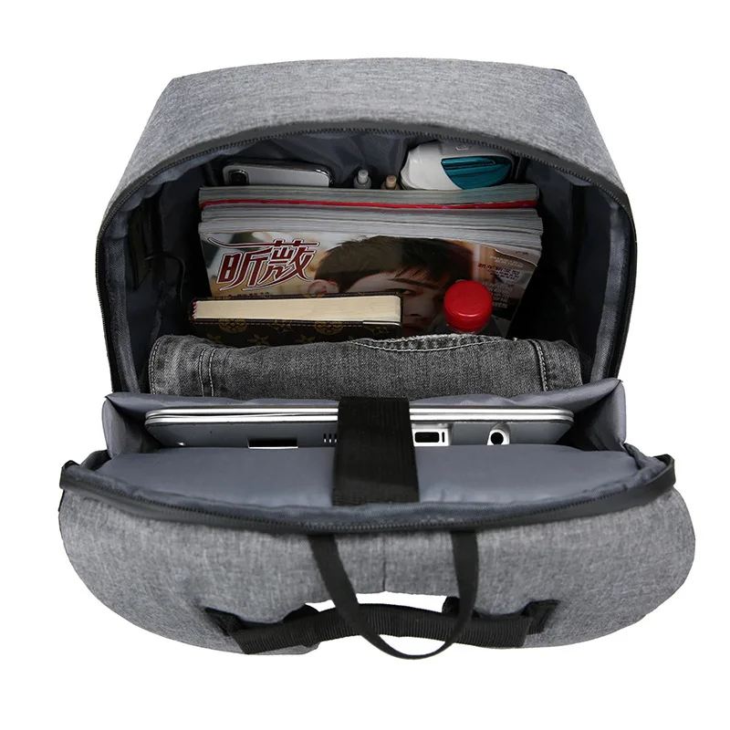Men's Business Laptop Bag Multifunctional USB Charging Port Large Capacity Backpack Casual
