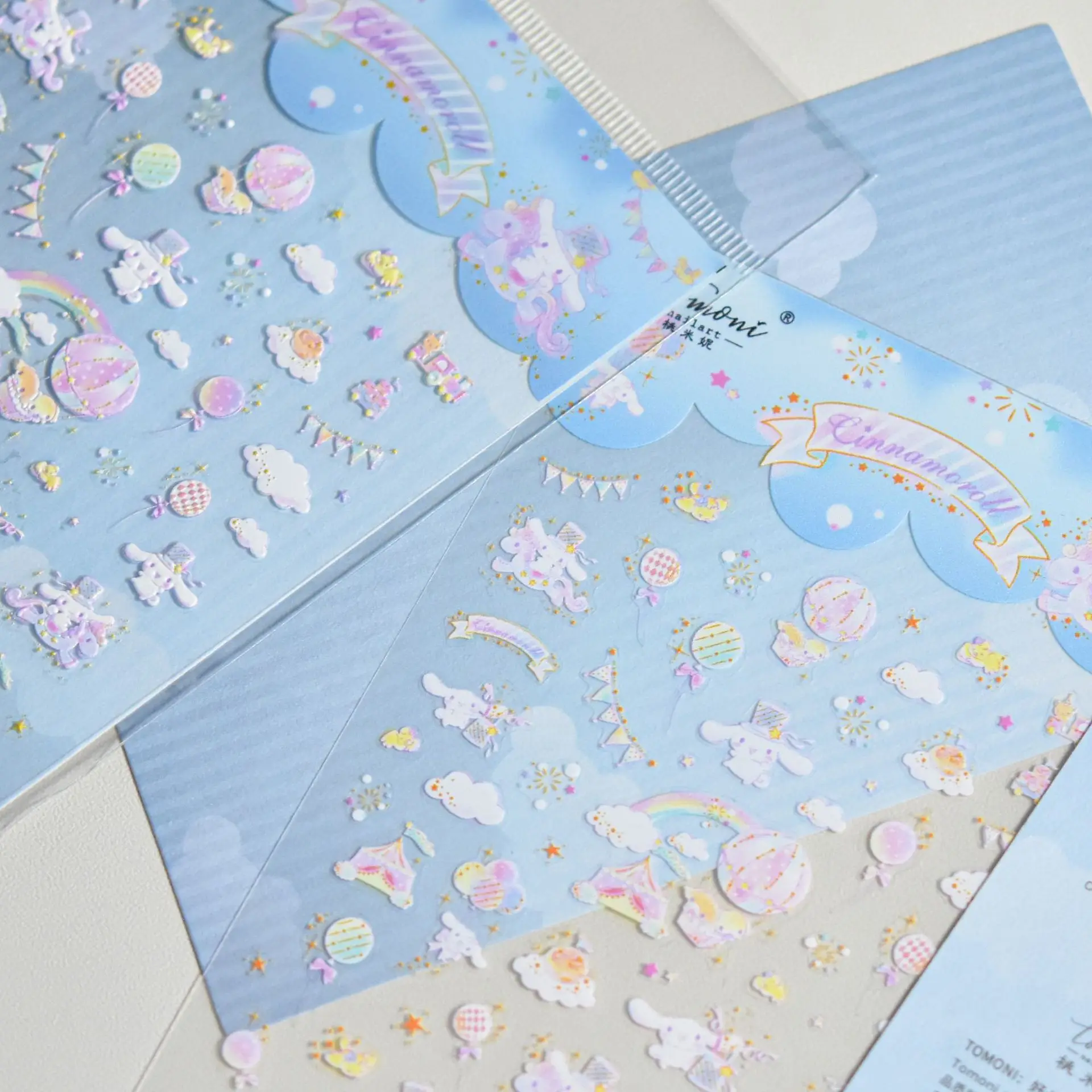1PCS Durable Versatile Feature Sanrio Character Nail Stickers Cinnamoroll Nail Art Ornaments Teen Girl Trendy Style Stickers
