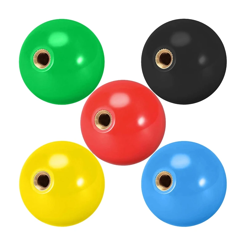 5-Pack 35MM Joystick Ball Tops M6 Easy-Install Arcade Game PC Game Joysticks Replacement Spare Parts Accessories Parts 5 Color