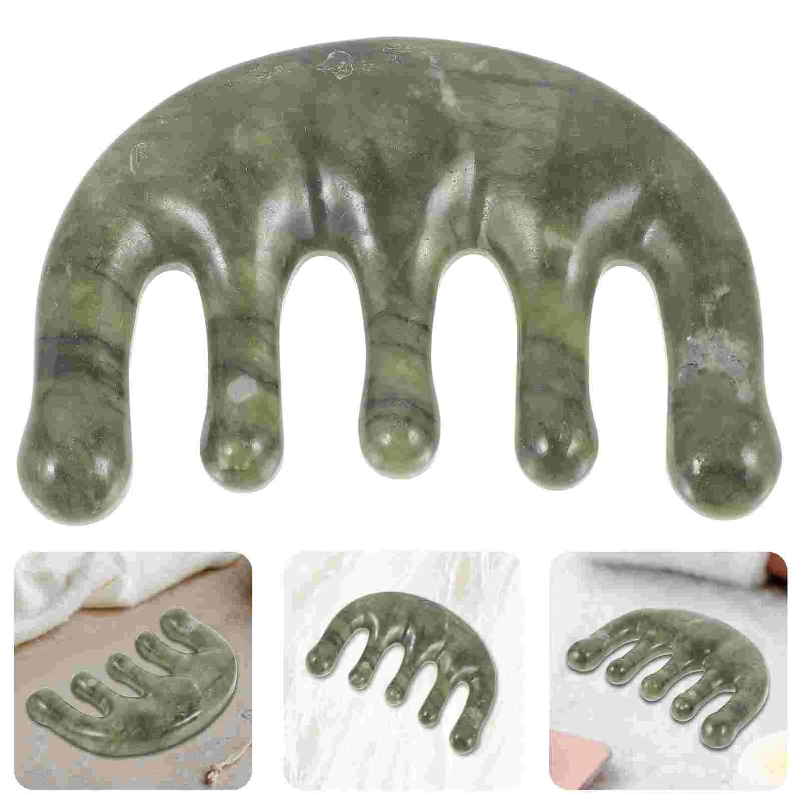 

Scraping Massage Tool Mini Brush for Purse Gua Sha Guasha Comb Massager Scalp Jade Face Scraper Hair