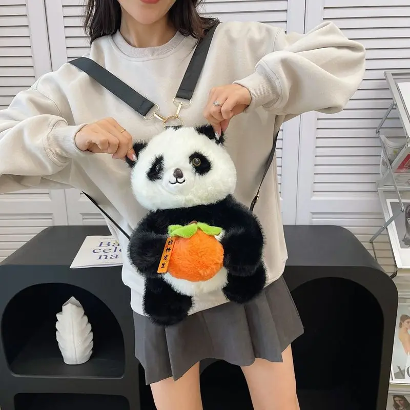 Kawaii Panda плюшевый рюкзак с милыми животными, плюшевая кукла, женская мягкая сумка через плечо для путешествий, вечеринки, женский подарок на день рождения