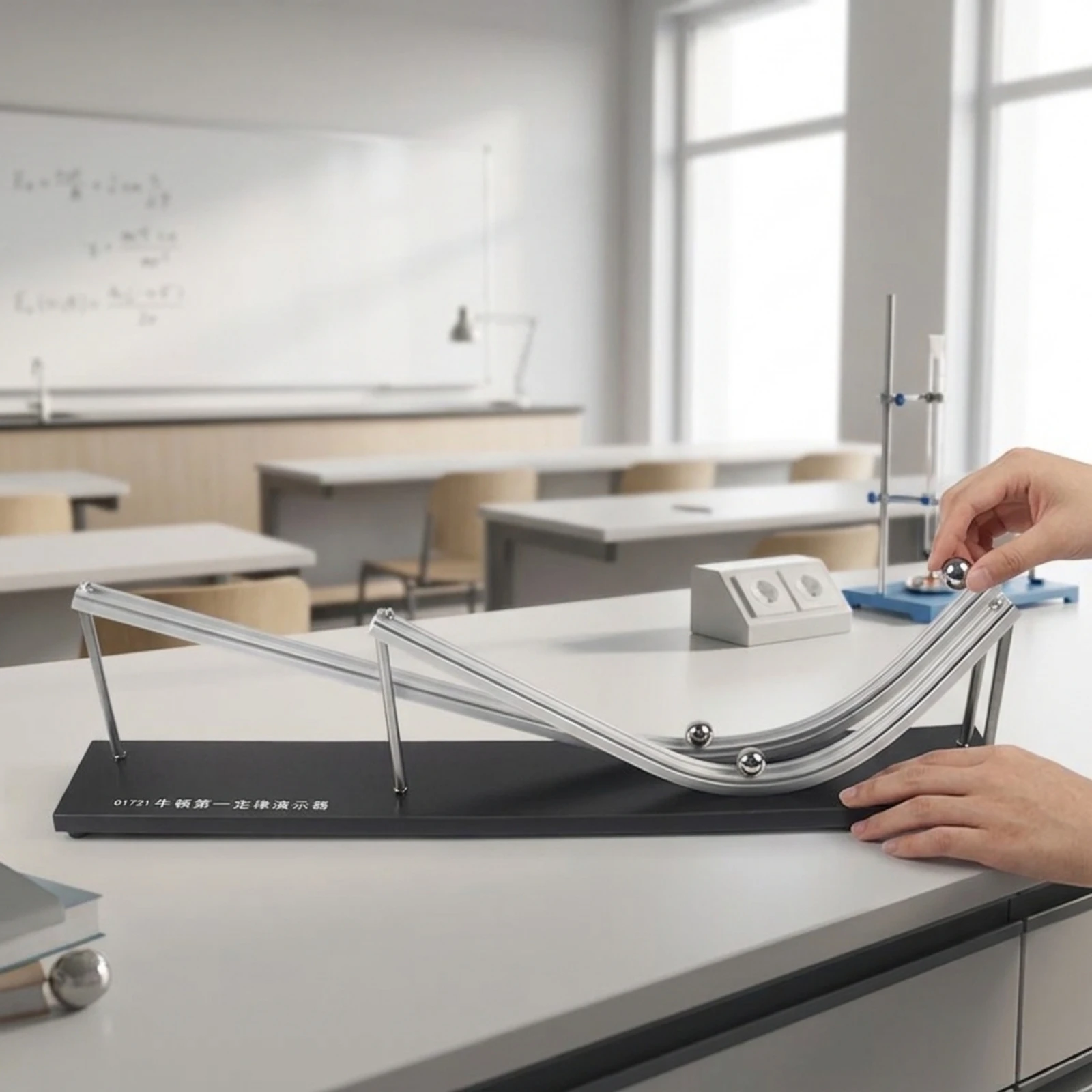 Newton's First Law Apparatus Hands-on Inertia Demonstrator Physics Teaching Equipment Classroom Use Motion Demonstrator Compact