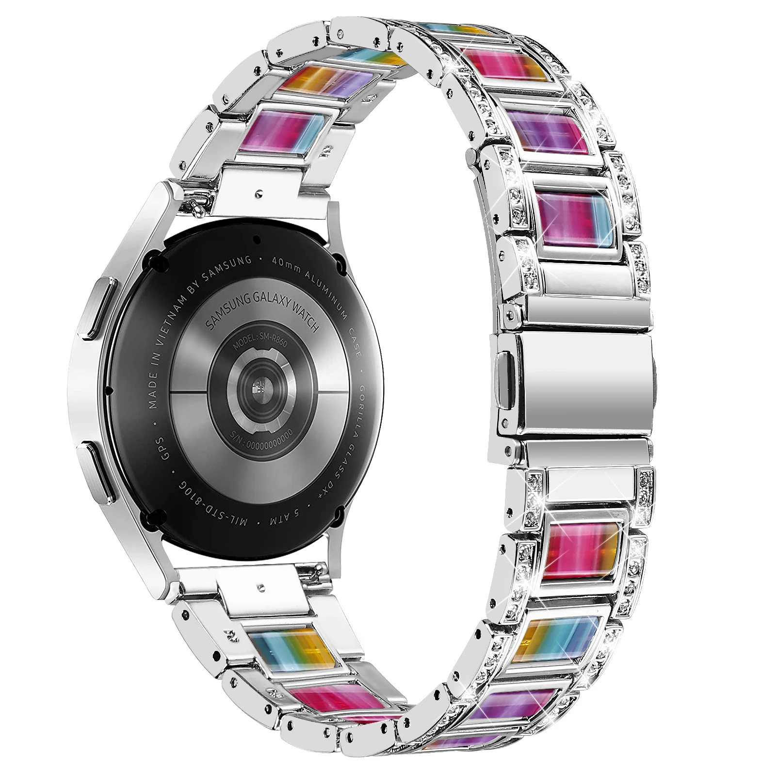 20mm Metal For Amazfit GTS 4/2 Mini GTS 3 2e Strap For Amazfit Bip 3 Pro/Bip U Pro/Bip Lite/Bip S liteersal Resin Diamond Strap