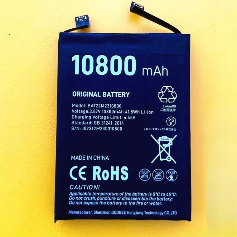 بطارية 3.87 فولت 10800 مللي أمبير BAT22M2310800 لبطارية الهاتف المحمول Doogee V30 V30T S110 S100