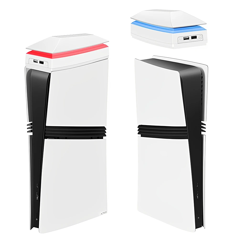 

Верхний охлаждающий вентилятор для PS5 Pro: 3-скоростной радиатор для игровой консоли, RGB-подсветка, эффективное рассеивание тепла