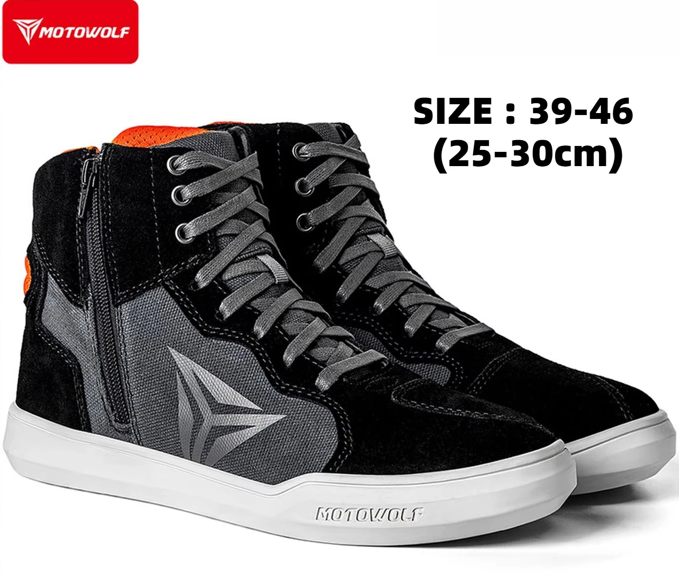 

Motorcycle Riding Shoes Cowhide Wear-resistant Motorcycle Travel Riding Boots Anti-drop Recreational Locomotive Short Boots Men