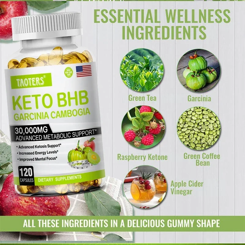 Keto Contains Pure BHB Ketogenic Extra Strength 30,000 Mg - Supports Body Metabolism, Weight Management, Ketosis Support