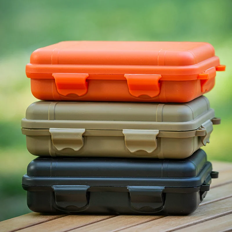 EDC Tool Box Fidget Toy Protective Case Outdoor Camping Kit Shockproof Waterproof Case Sealed Box Outdoor Survival Storage Box