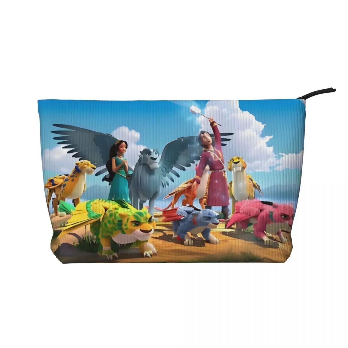 

Travel Cartoon Elena Of Avalor Toiletry Bag Corduroy Anime Cosmetic Makeup Organizer for Women Beauty Storage Dopp Kit Case