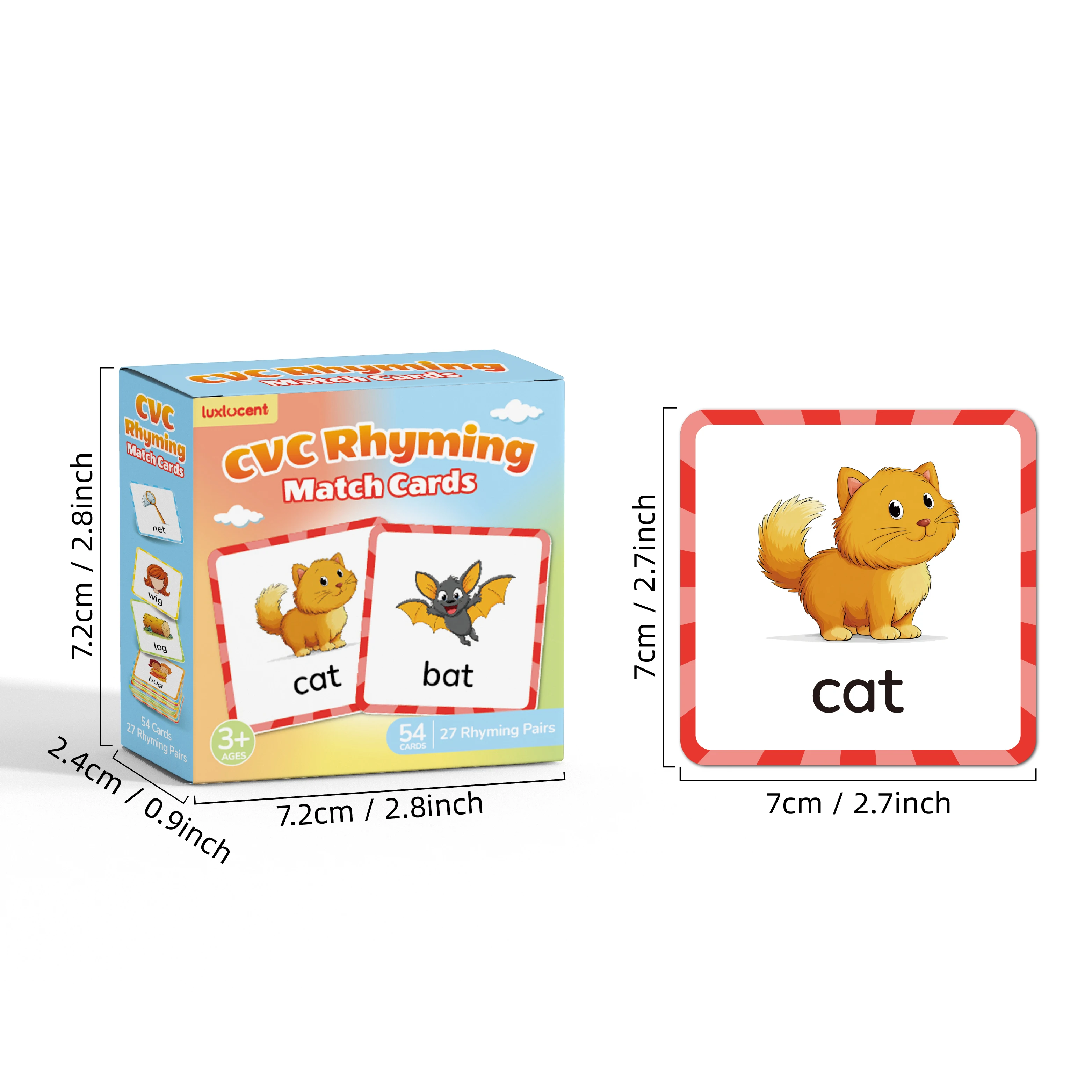 54 cartões flash de palavras d - Phonics Card Game avaliação e preço