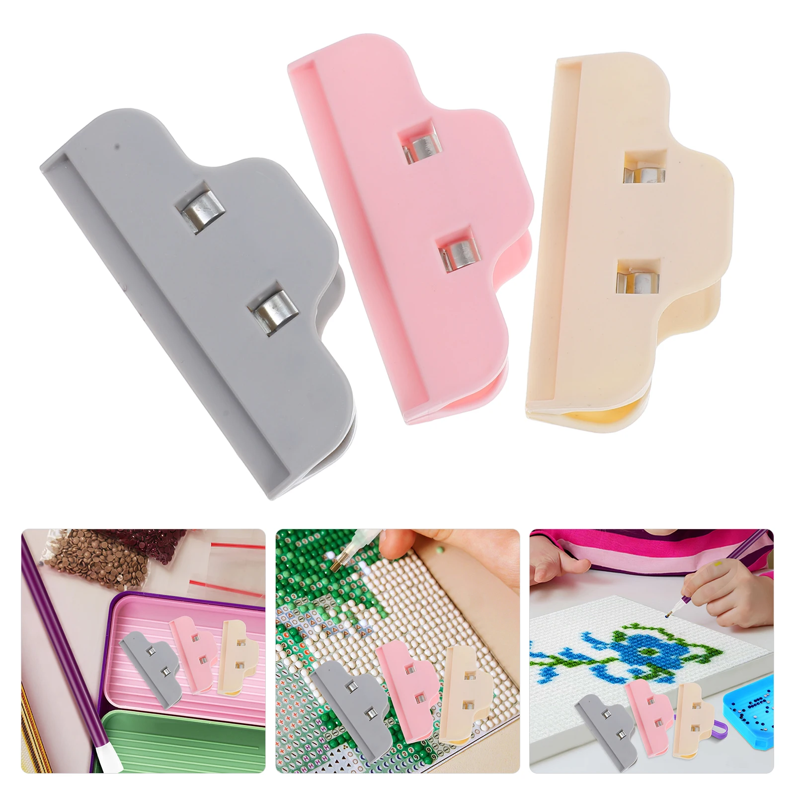 

6Pcs Edge Clips Multi-Purpose Sealing Clips for Food Bag Freshness Kitchen Storage Craft Project Efficiency