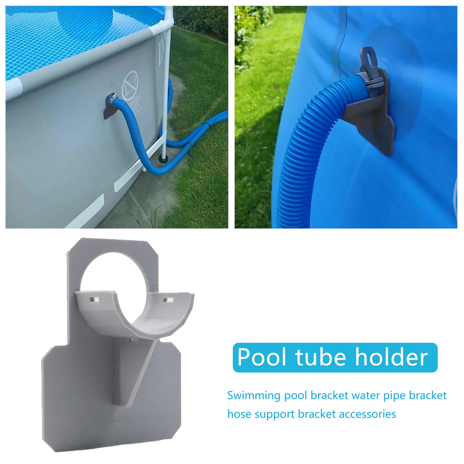 

Swimming Pool Pipe Fixing Holder 30 to 38 mm Hose Outlet Pipe Fixing Bracket Mount Support for Above Ground Pool Accessori