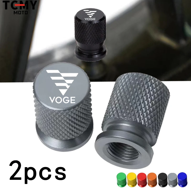 Motorcycle CNC Aluminum Tire Valve Air Port Stem Cover Caps For LONCIN VOGE 500DS 500DSX 650DS 650DSX 500R 500AC 300AC 300R RR