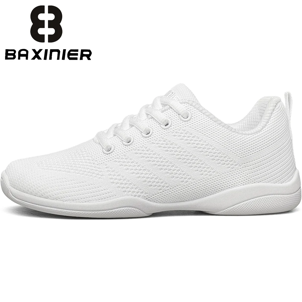 BAXINIER Ivory Spirit Kicks Unisex Roomy Forefoot Featherweight Teen Pep Rally Sport Artistic Drills Rhythm Shoe