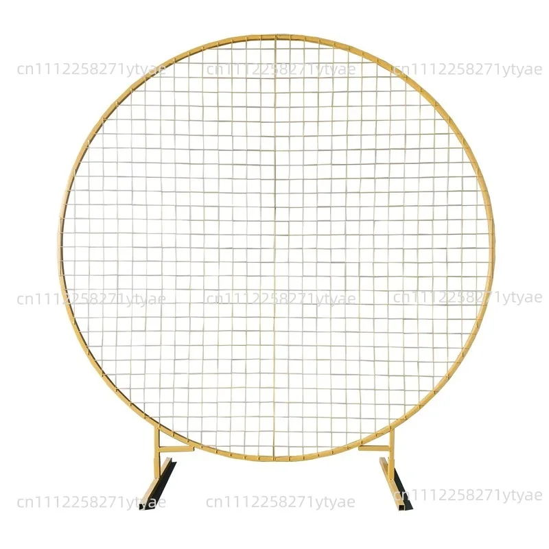 Iron Grid Circle Wedding Arch Frame, Wedding Birthday Party, Shower Decoration,Home Party Decoration Noel Backdrop Stand