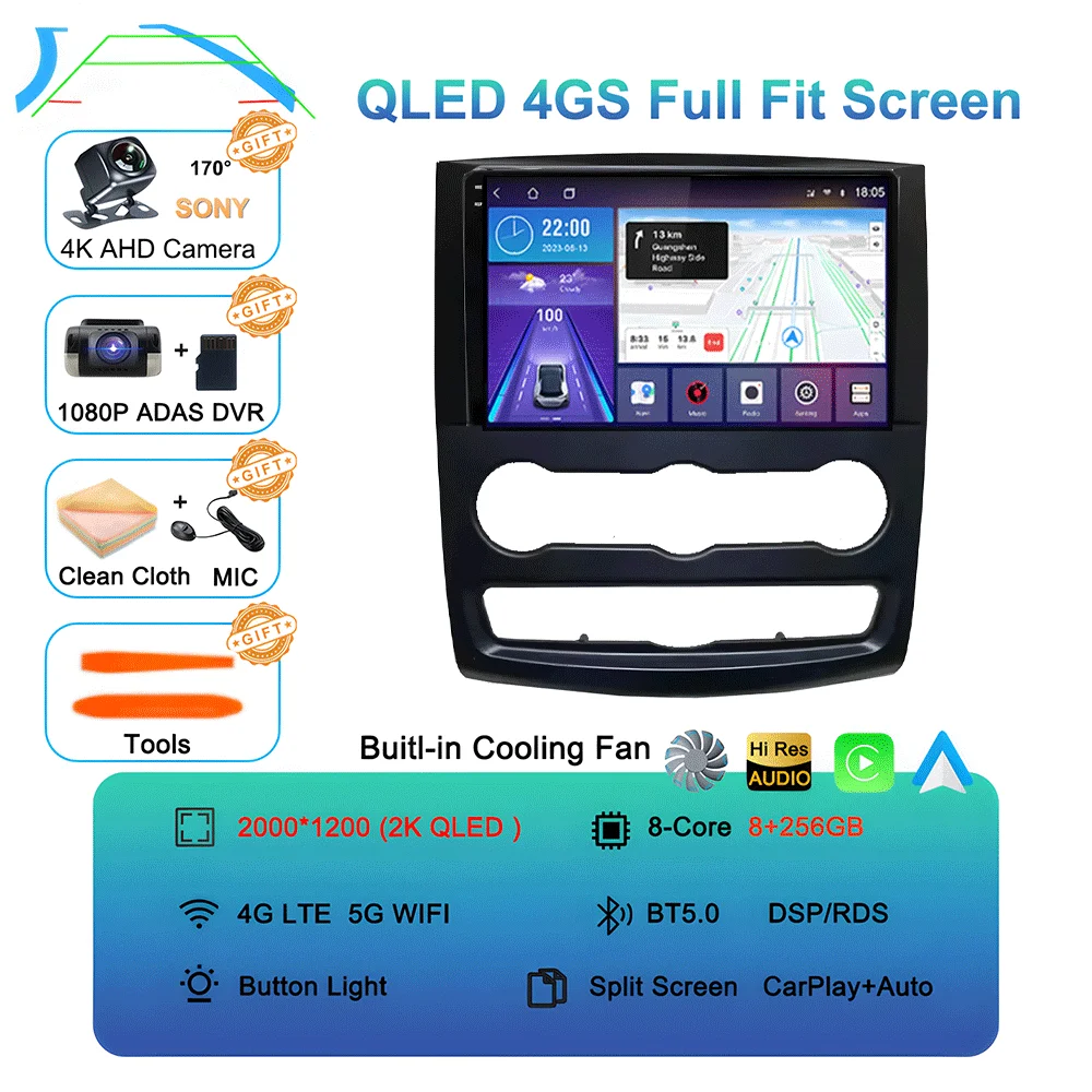 10 inch Android 16 autoradio multimediaspeler GPS stereo CarPlay+auto WIFI+4G DSP voor VW Crafter en Mercedes Benz Sprinter