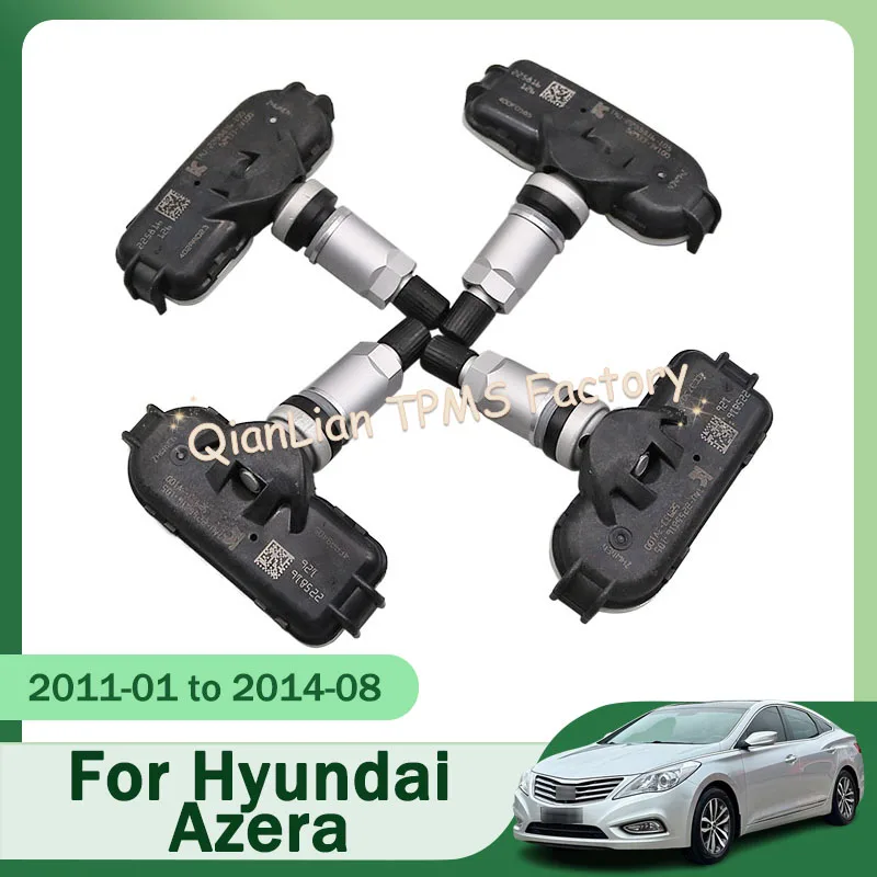 TPMS-Sensoren, 4er-Set 52933-3V100 für Hyundai Azera i40 Reifendrucküberwachungssystem 433 MHz 529333 V100