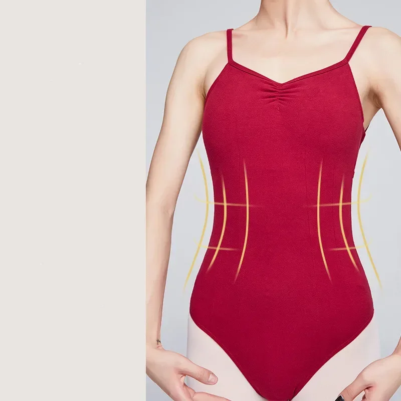 Coslan Ballet Leotards For Women Adult Sleeveless Camisole Gymnastics Leotard Ballet Costume Dance Bodysuit Swimwear Swimsuit Wo