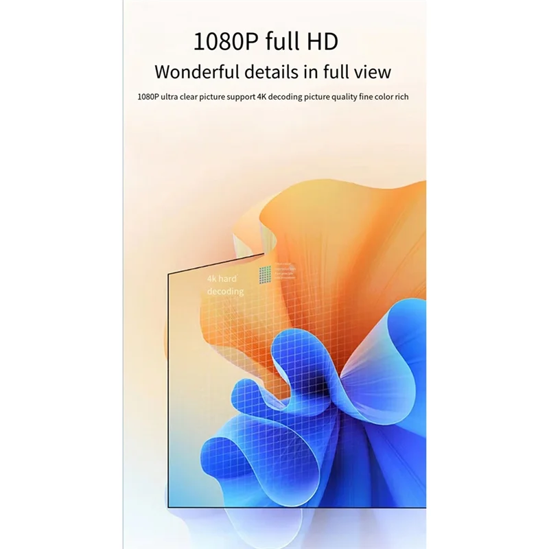 

4K Mini Projector ,1080P With 5G Wifi And Bluetooth Portable Projector EU Plug Easy Install Easy To Use