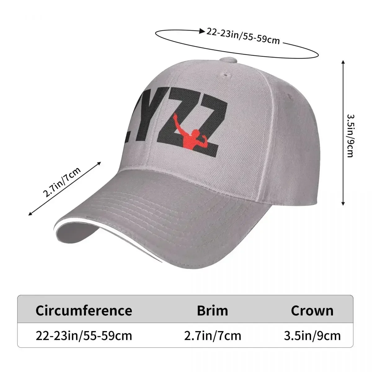 Zyzz Text Sickkunt Gym Bodybuilding Motivational Aesthetic Cap Fashion Casual Baseball Caps Adjustable Hat Unisex Baseball Hats