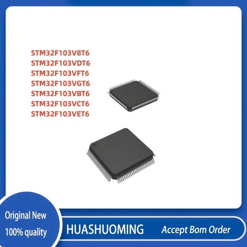 NEW 2Pcs/Lot   STM32F103V8T6 STM32F103VDT6 STM32F103VFT6  STM32F103VGT6  STM32F103VBT6  STM32F103VCT6  STM32F103VET6 LQFP-100