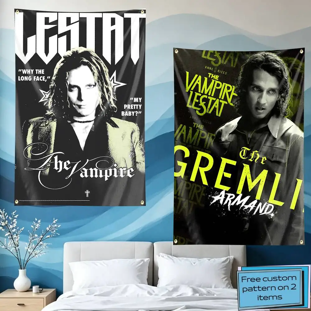 The Brat Prince 2026 The Vampire Lestat Flag Tapestry Banner for Bedroom Living Room Outdoor Camping Custom Supported