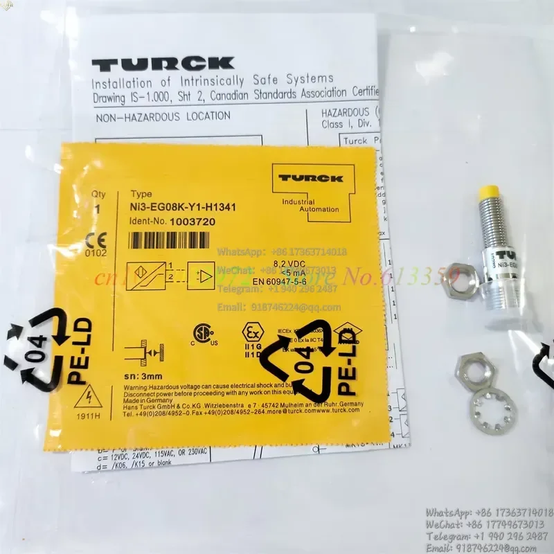 

NI3-EG08K-Y1-H1341 Proximity Switch Sensor New High-Quality