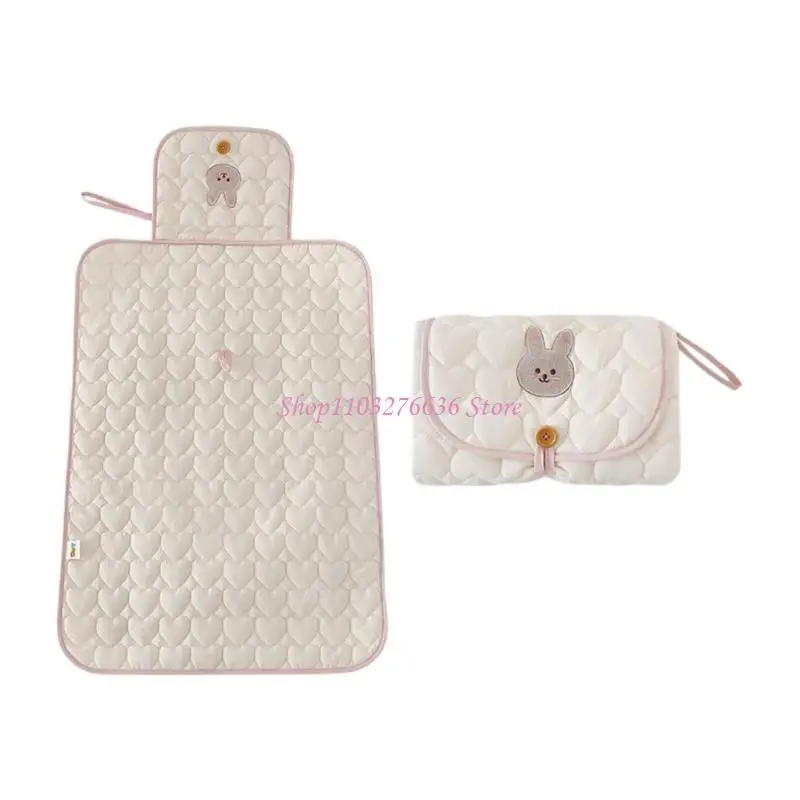 R6FD Portable Nappy Changing Mat Diaper Changing Pad  Waterproof Foldable Infant Bag