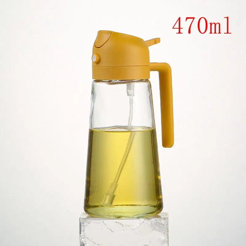 1pc 100/200/300/500ml Öl Spray Topf Küche Haushalt Essbare Olivenöl Spray Flasche Zerstäubte nebligen Öl Tank Luft Friteuse Spray Bott – Detail 6