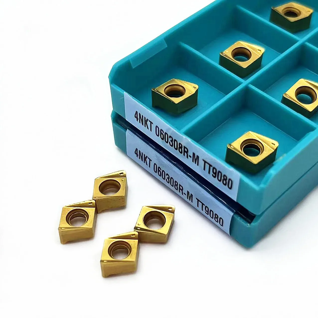 100% Original 4NKT060308R-M TT9080 Carbide Inserts Metal Rapid Feed Mill Inserts 4NKT060308R M Mill Shank Stainless Steel, Steel