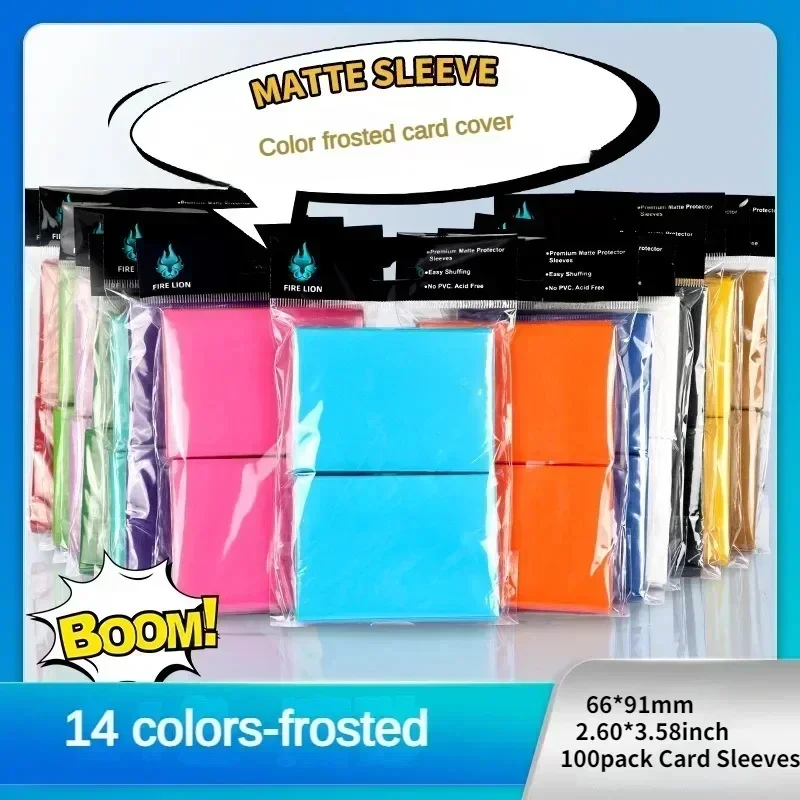 2.6 "x 3.6" 66x91 مللي متر 100 التهم حافظة بطاقات للحجم القياسي لعبة اللوحة ل MTG ماجيك التجمع بوكيمون الرياضة بطاقات التداول