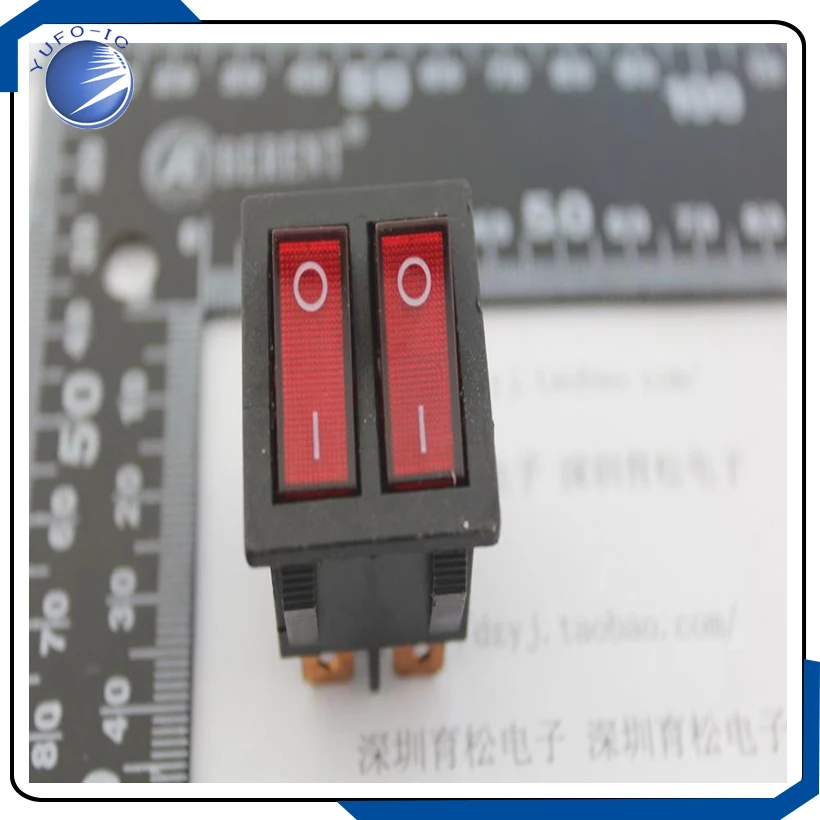 2 قطعة/الوحدة مزدوجة lioujiao الروك التبديل KCD8-212 الالكترونيات