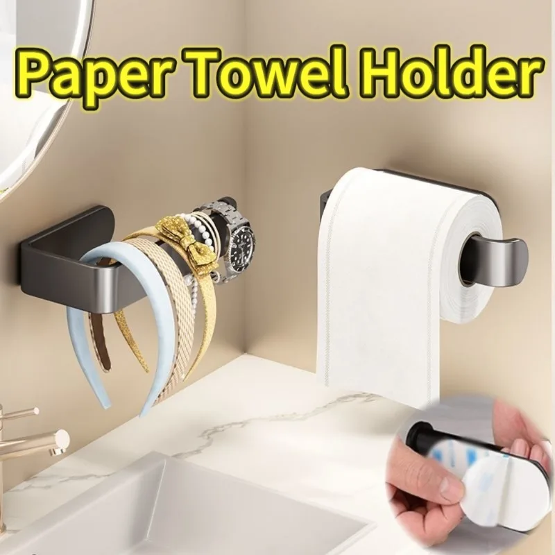 Selbstklebender Toilettenpapierhalter, Küchenrolle, Handtuchhalter, Serviettenspender, saugfähiger Ständer, Taschentuchhalter, Badezimmerzubehör