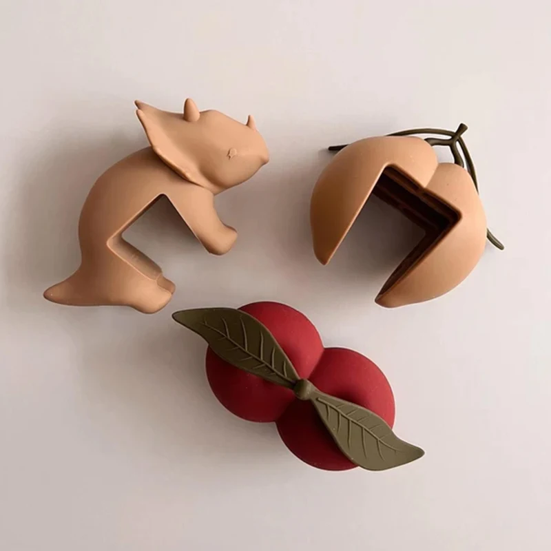 كتلة باب مضادة للقرص للأطفال، كتلة باب آمنة، سيليكون إبداعي مضاد للتصادمات