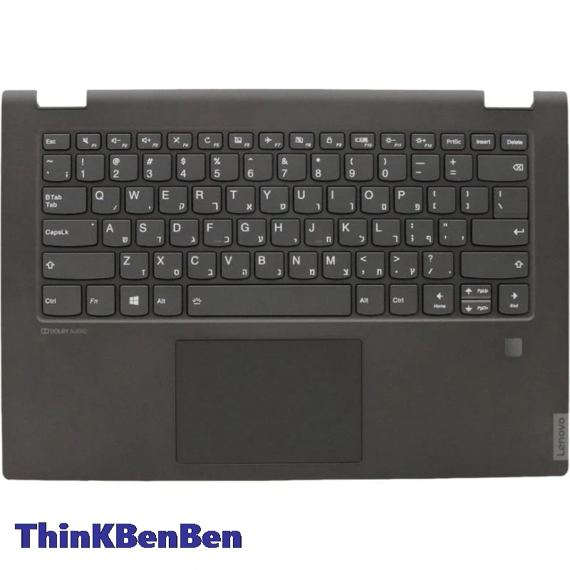 

HB Hebrew Backlit Keyboard Black PL Upper Case Palmrest Shell FPR Cover For Lenovo Ideapad Flex C340 14 API IWL IML 5CB0S17325