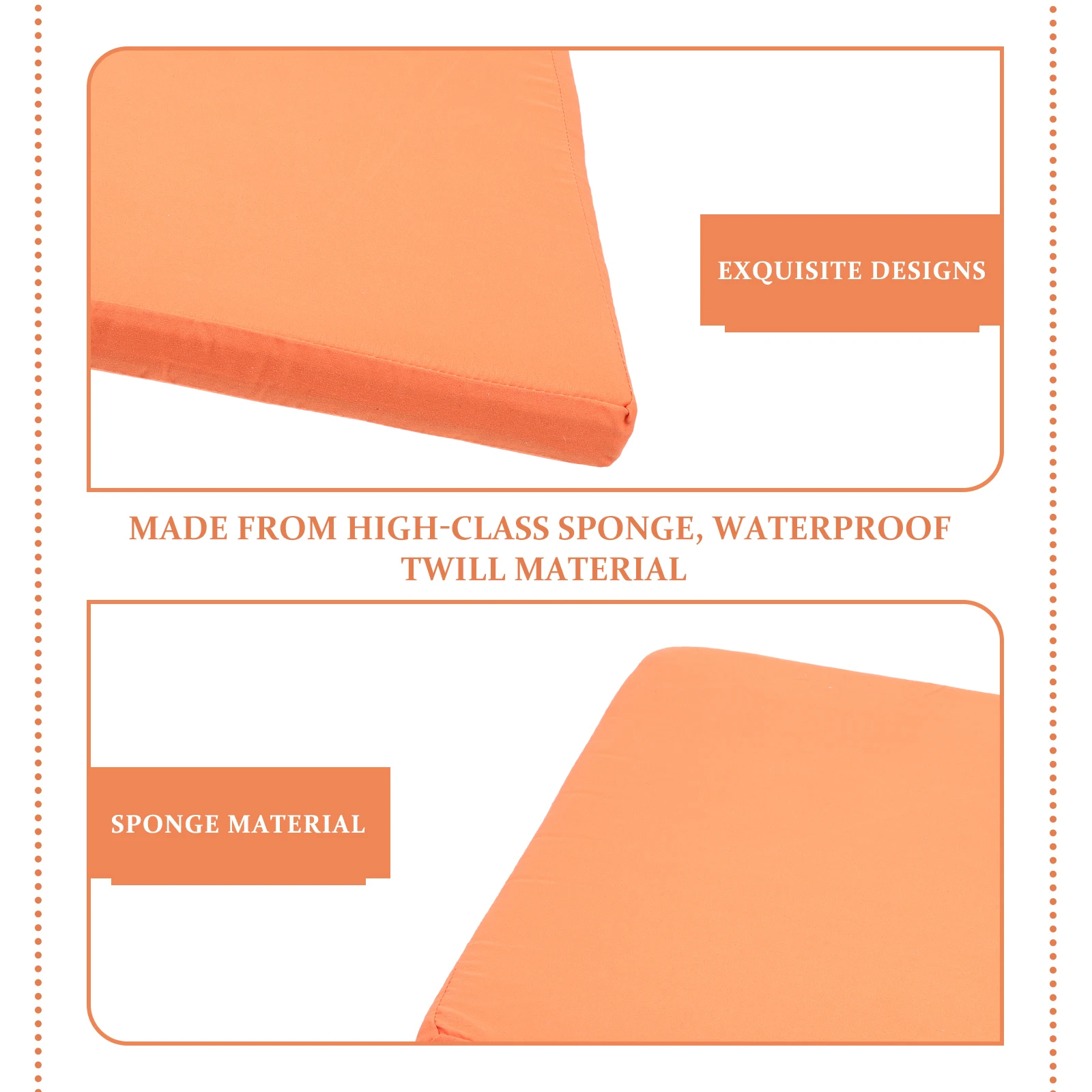 

Waterproof Seat Cushion Portable Butt Pillow Household Comfortable Square Stool Cushion Home Accessory Office Supply Lightweight