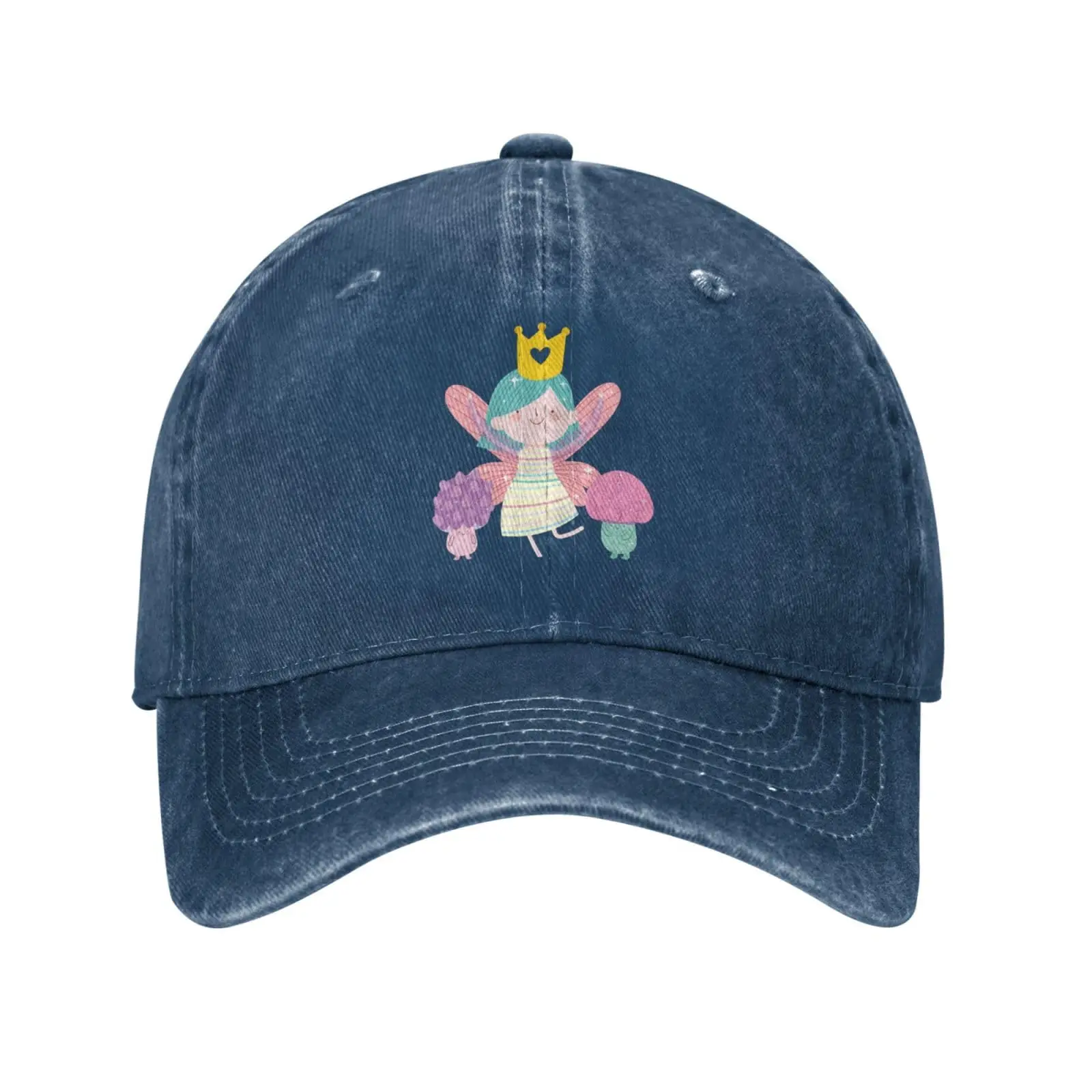 

Cute Girl with Butterfly Wings Baseball Cap for Men Women Vintage Trucker Hat Adjustable Washed Cotton Unisex Sports