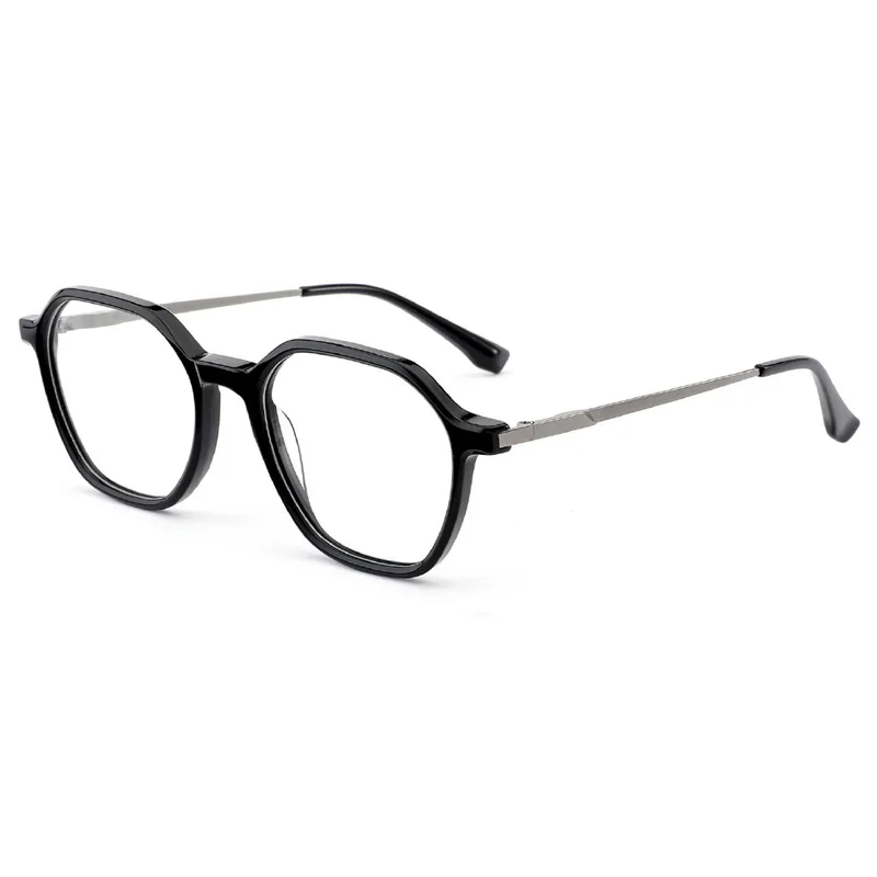 KUO Reading Custom Progressive Prescription Eyeglasses Men Women, Anti Blue Light Myopia Trend Frame for Reading  Walking