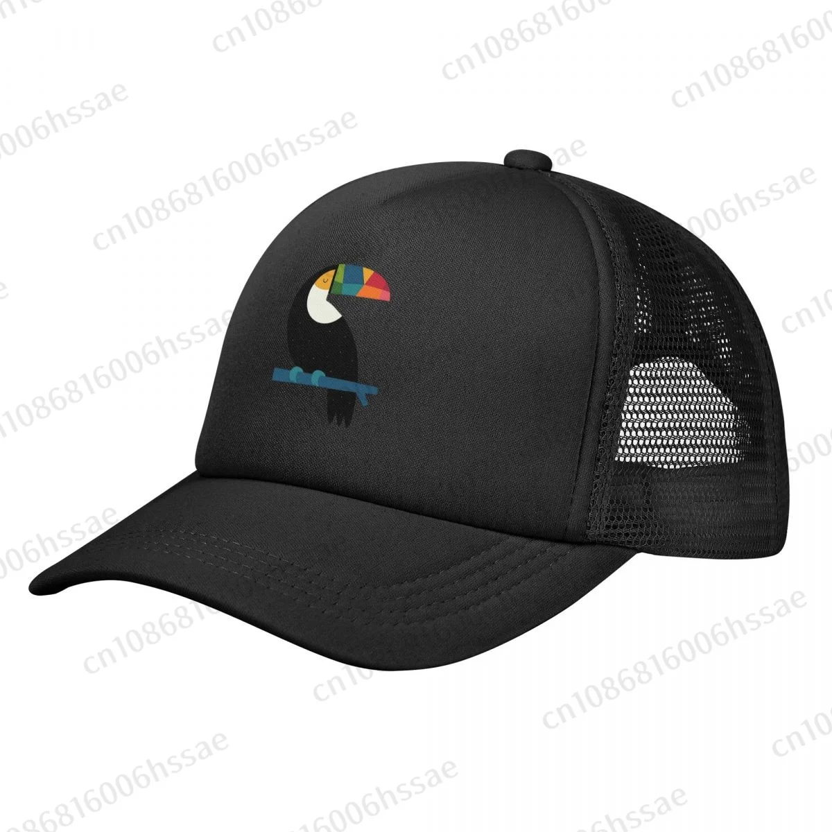 Rainbow Toucan Baseball Cap Women Men Outdoor Hiking Hat Sport Breathable Golf Hats