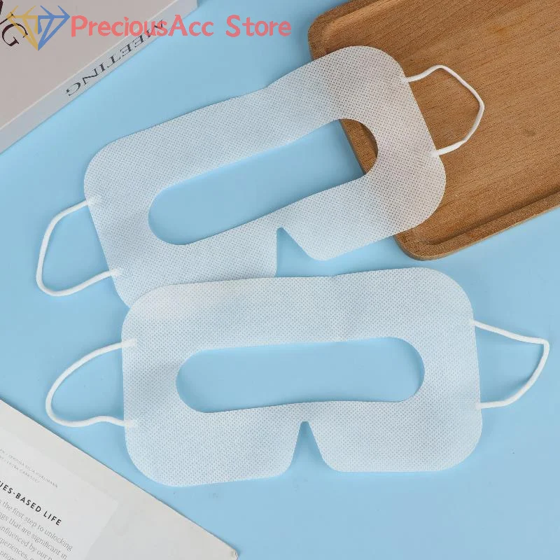 100Pcs Disposable Face Liners, Nonwoven Hygiene Pads for  Headsets and Glasses, Breathable Covers for Shared 3D Sessions