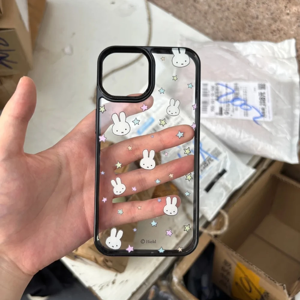 

Kawaii Anime Miffy Phone Case Is Suitable for 16PROMAX Phone Cases15/14/13 Acrylic 12 Niche 11 Phone Case